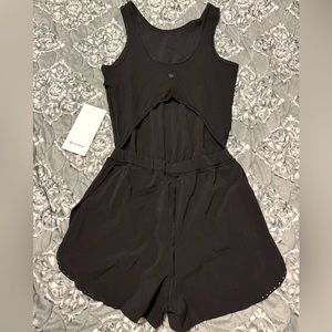 Lululemon open-back running romper 3”